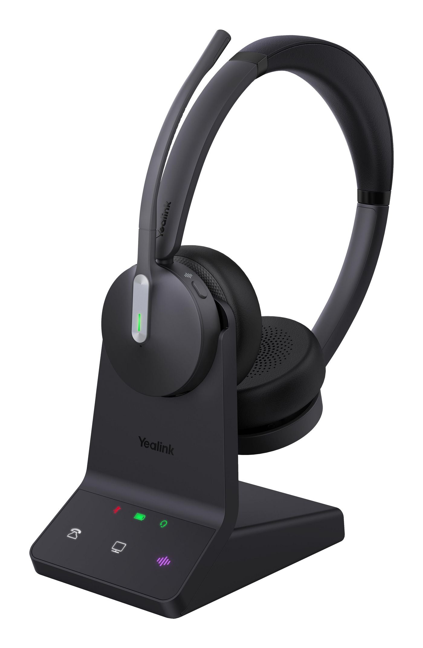 Yealink 1208673 WH64 Dual UC Headset – Wireless DECT Bluetooth, Black