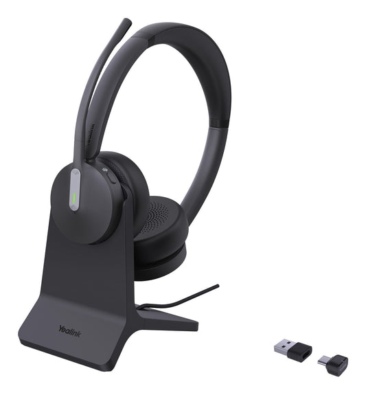 Yealink BH70 DUAL WITH STAND TEAMS USB-C/A Wireless Bluetooth Headset – 43h Playback, USB-C/A