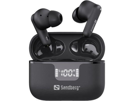 Sandberg 126-52 Wireless Earbuds ANC+ENC Headset – Bluetooth, 24h Battery, Black