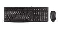 Logitech 920-002539 Keyboard & Mouse Set – French AZERTY, Wired USB, Black