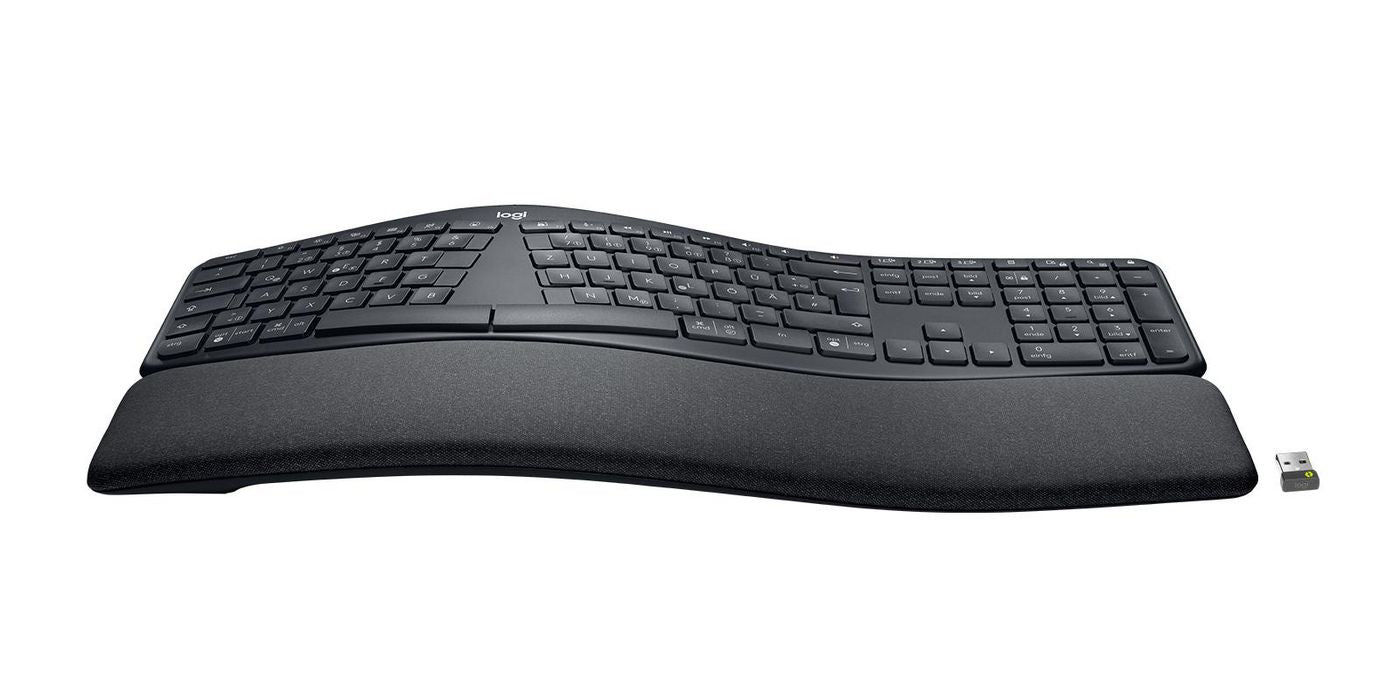 Logitech 920-010345 ERGO K860 Ergonomic Split Wireless Keyboard – Graphite