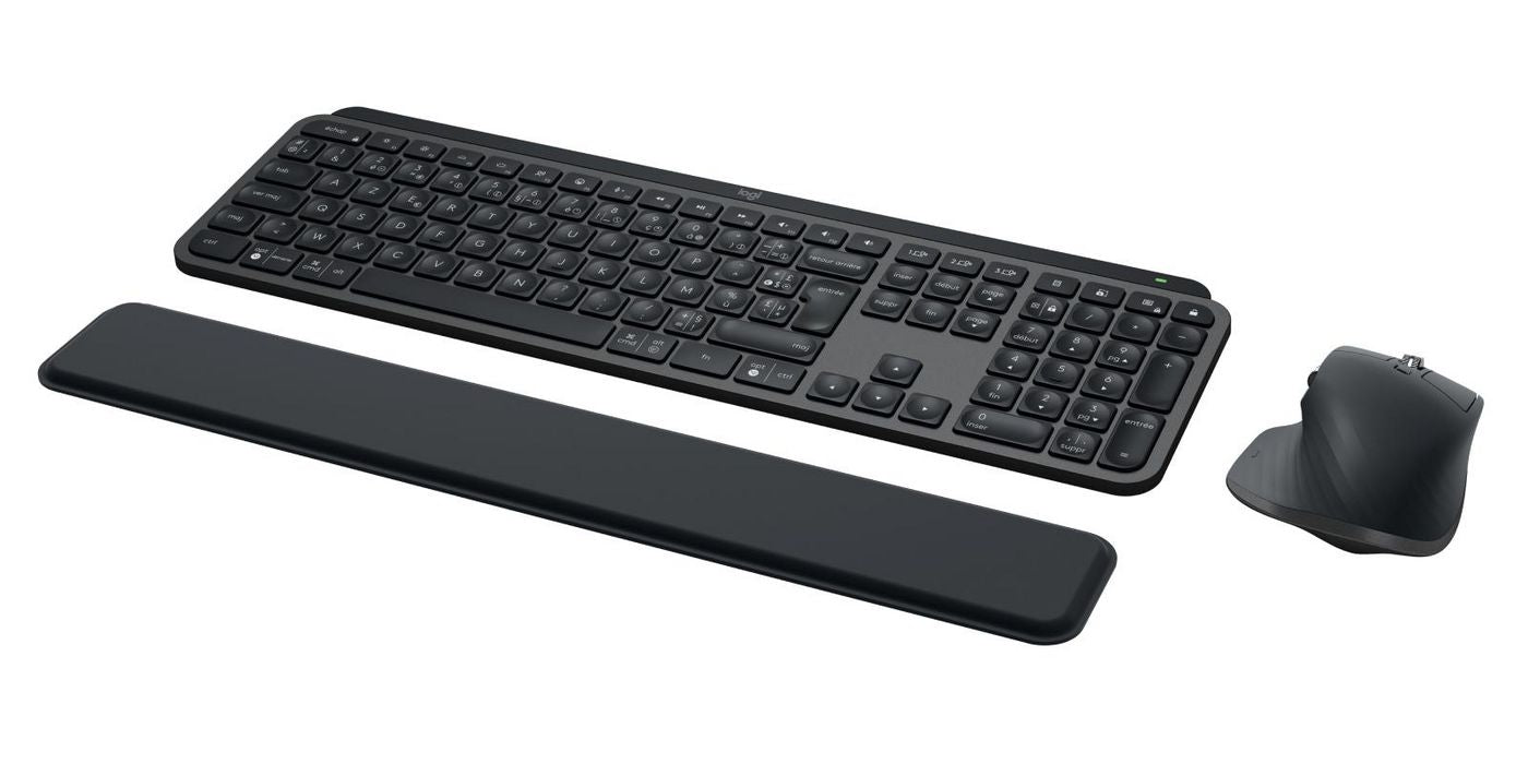 Logitech 920-010927 MX Keys Combo Gen 2 – Wireless Keyboard & Mouse Set, Graphite