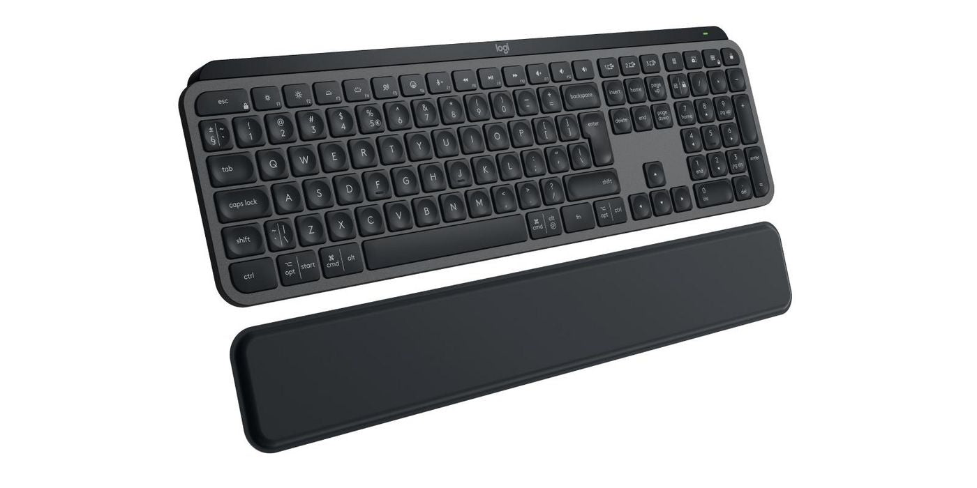 Logitech 920-011589 MX Keys S Advanced Wireless Illuminated Keyboard – Graphite, Full-Size, LED Backlit