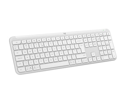 Logitech 920-012466 Signature Slim K950 Wireless Keyboard – White, QWERTY, Backlit