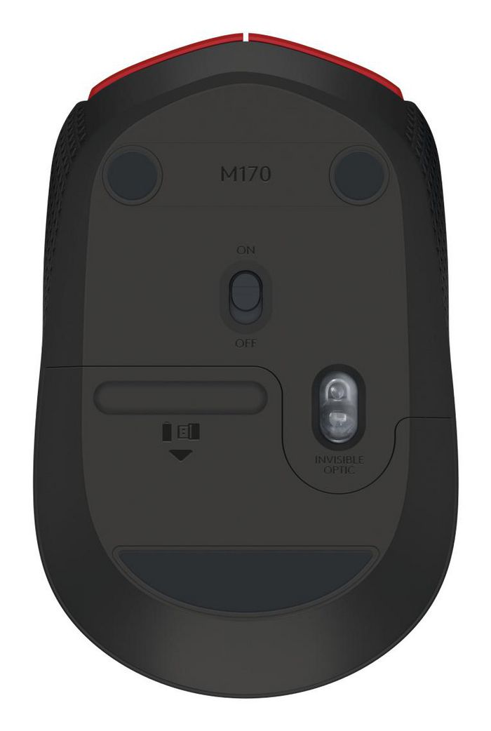 Logitech 910-004641 Wireless Mouse – M171 Red RF 10m Range Plug & Play