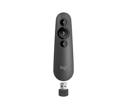 Logitech 910-005843 Wireless Presentation Remote – R500 Laser, Graphite