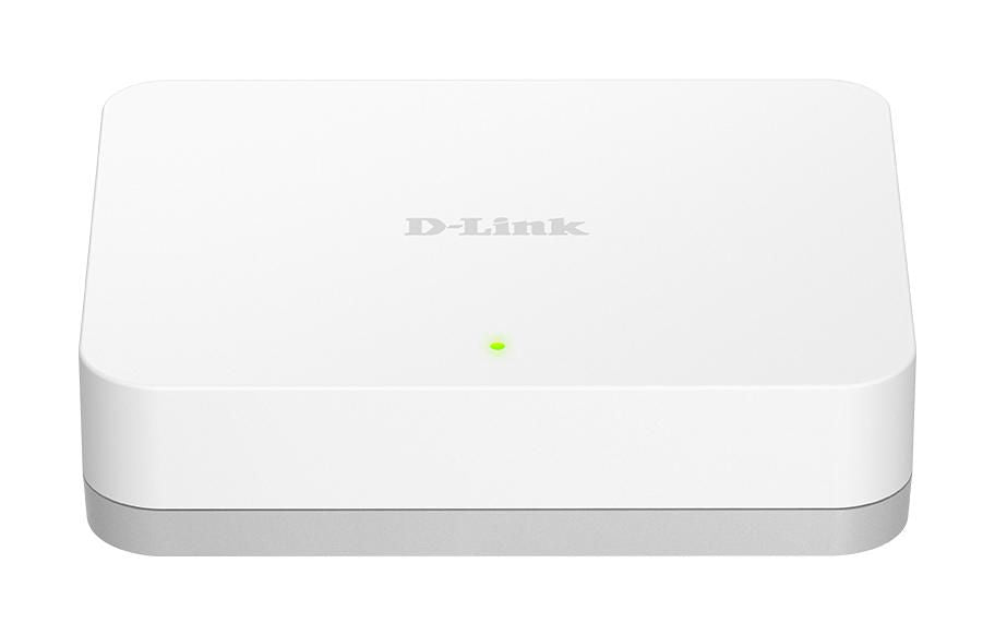 D-Link GO-SW-5G/E 5-Port Gigabit Desktop Switch – Unmanaged, 10 Gbit/s, White