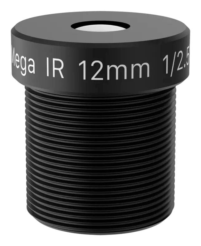 Axis 01780-001 M12 12mm F1.6 Lens 4-Pack – 5MP, Black