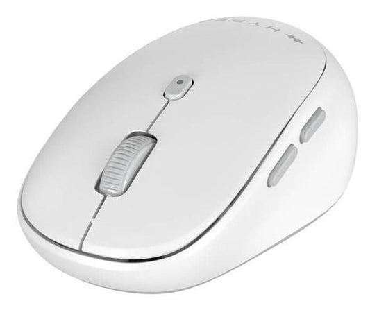 Hyper HS2100GL Bluetooth Mouse – Adjustable DPI, 6 Buttons, White/Grey