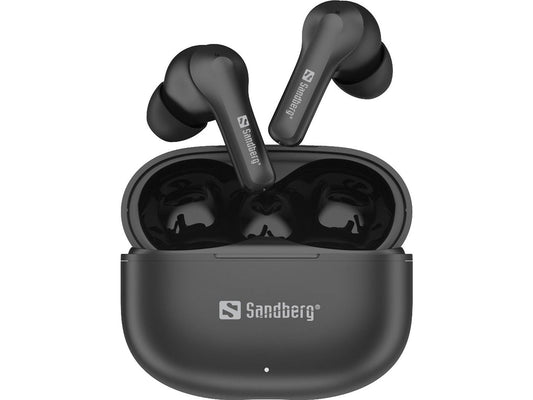 Sandberg 126-51 Play'n Go Wireless Earbuds – True Wireless, 24h Playback, Black