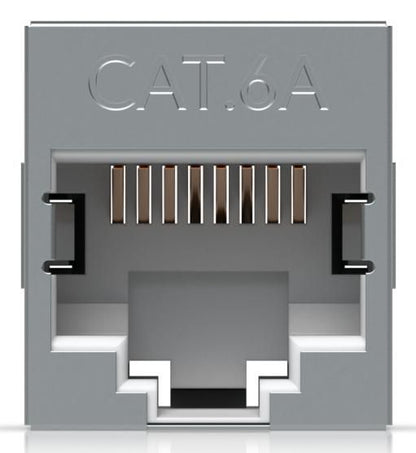 Ubiquiti UACC-RJ45-COUPLER-C6A RJ45 Inline Coupler – Cat6A Shielded Stainless Steel 10-Pack for Ethernet