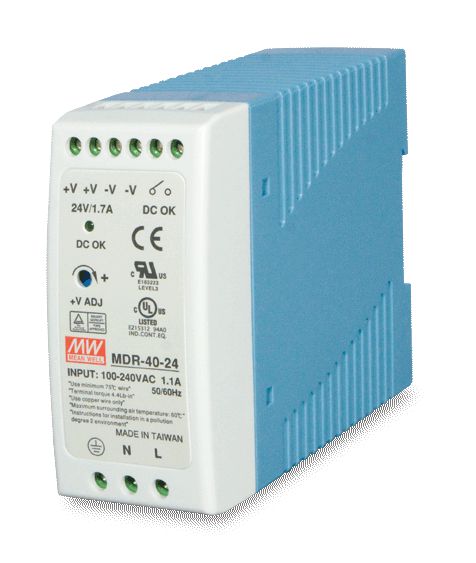Planet PWR-40-24 Industrial DIN Rail Power Supply – 24V 40W, CE, RoHS