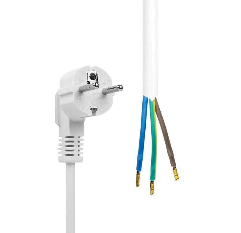 MicroConnect MC-PE0018SCHW-OE External Power Cable 1.8m White Schuko - Open End