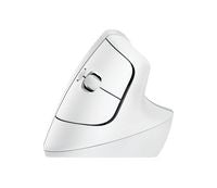 Logitech 910-006475 Vertical Ergonomic Mouse – RF Wireless/Bluetooth, 4000 DPI, White
