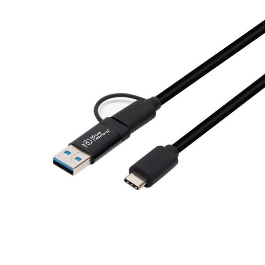 MicroConnect USB3.1CCA1 USB Cable USB 3.2 Gen 1 1m USB-C Black