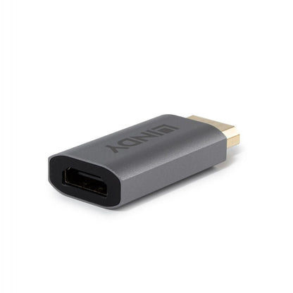 Lindy 41095 DisplayPort to HDMI Adapter – 4K 120Hz, Aluminium, CE Certified