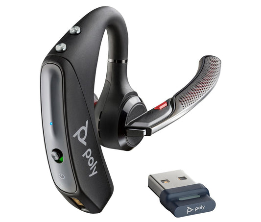 Poly 206110-102 Voyager 5200 USB-A Bluetooth Headset + BT700 Dongle