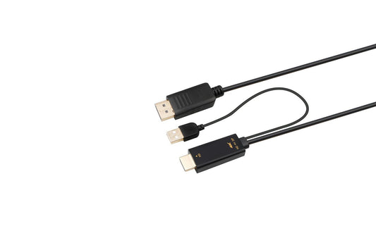 MicroConnect HDMI-DP-CON2 HDMI to DisplayPort Converter Cable – 2m, 4K Resolution, Black