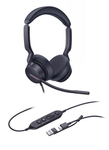 Yealink UH46 DUAL TEAMS USB-C/A Binaural Teams Headset – USB-C & USB-A