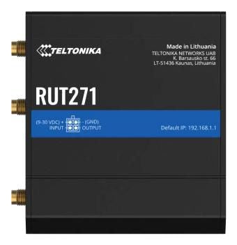 Teltonika Networks RUT271000000 5G RedCap Cellular Network Router – Industrial, WiFi, Dual RJ45