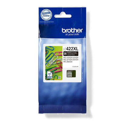 Brother LC422XLBK Original Black Ink Cartridge High Yield 3000 Pages
