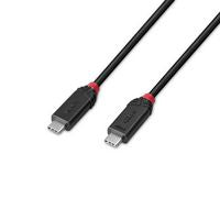 Lindy 37002 USB4 Type C Cable – 2m 240W 40Gbps Black Line