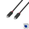 Lindy 37000 USB4 Type C to C Cable – 0.5m, 240W, 40Gbps, Black