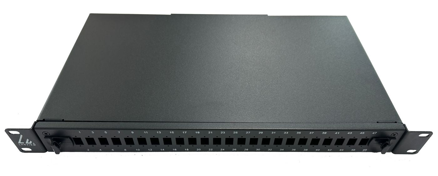 Lanview LVO231544 24-Port 1U Fibre Patch Panel – SC/LC Rack Mount
