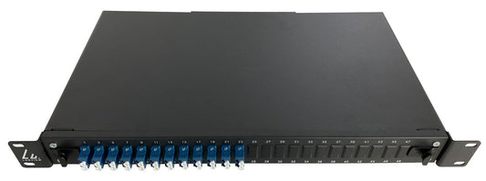 Lanview LVO233840 1U 24-Port LC Duplex Single Mode Fibre Patch Panel – Rack Mount