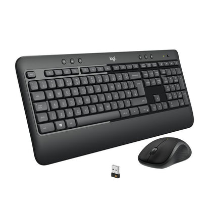 Logitech 920-008676 Wireless Keyboard – Full-Size, UK Layout, Black