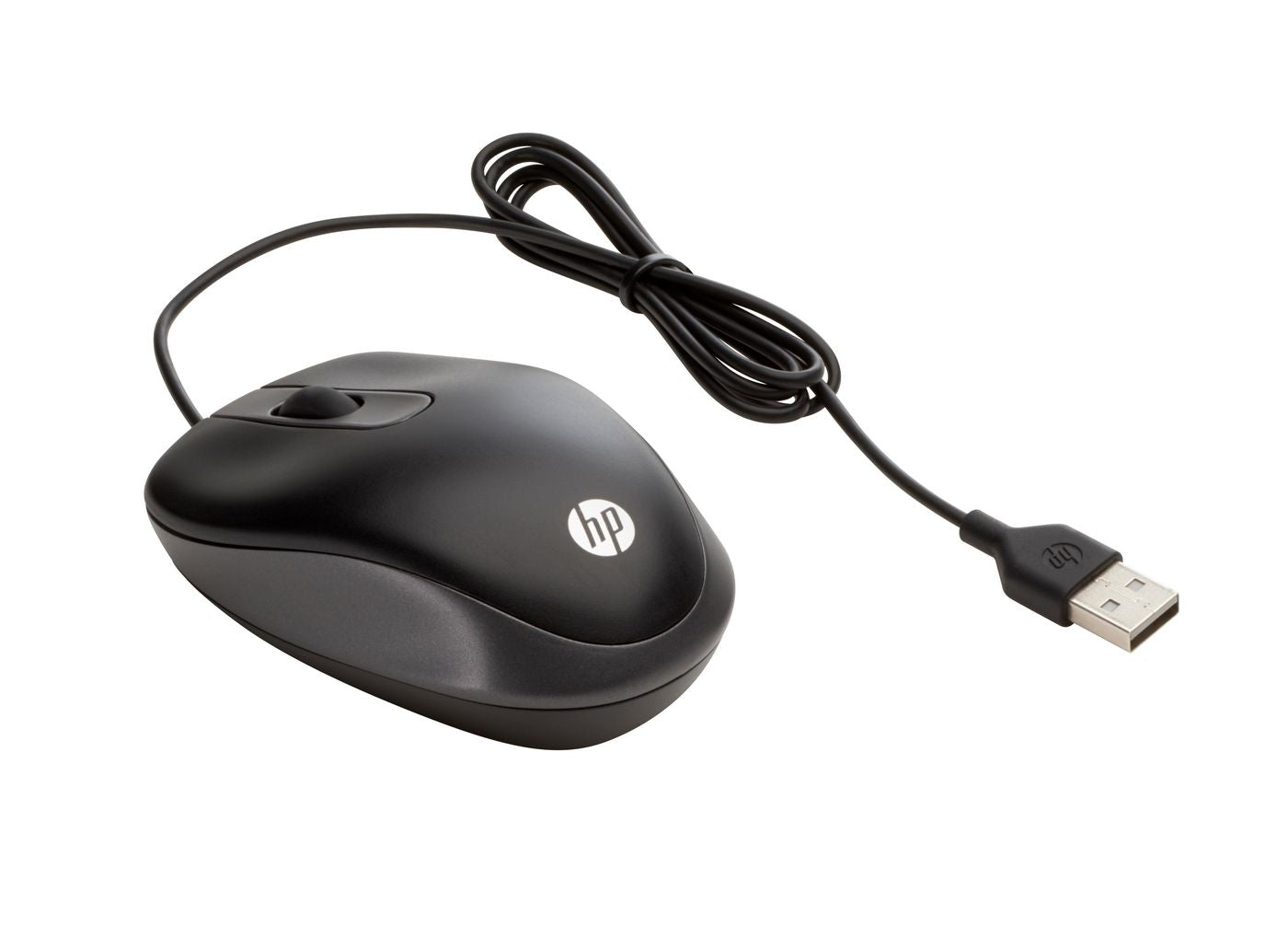 HP G1K28AA USB Travel Mouse – Optical Ambidextrous 1000 DPI Black