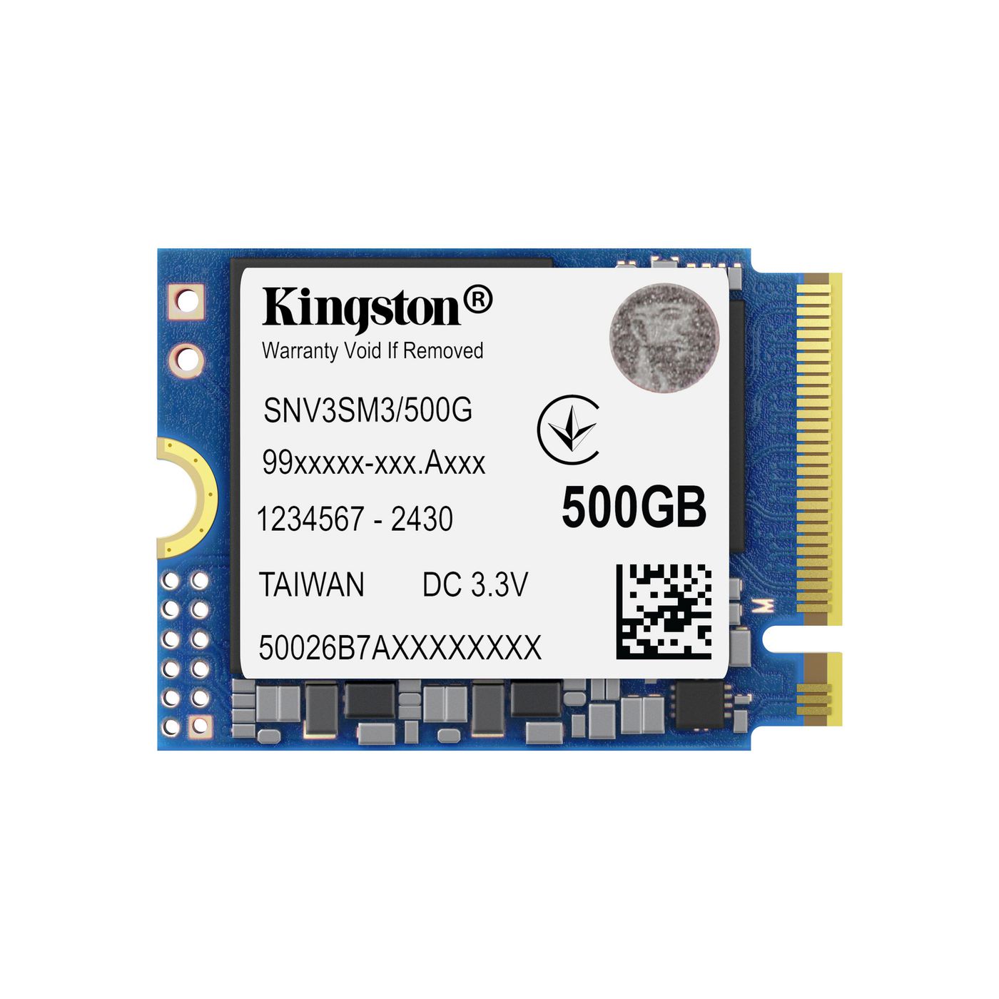 Kingston SNV3SM3/500G NV3 M.2 2230 NVMe SSD – 500GB PCIe Gen4 5000MB/s