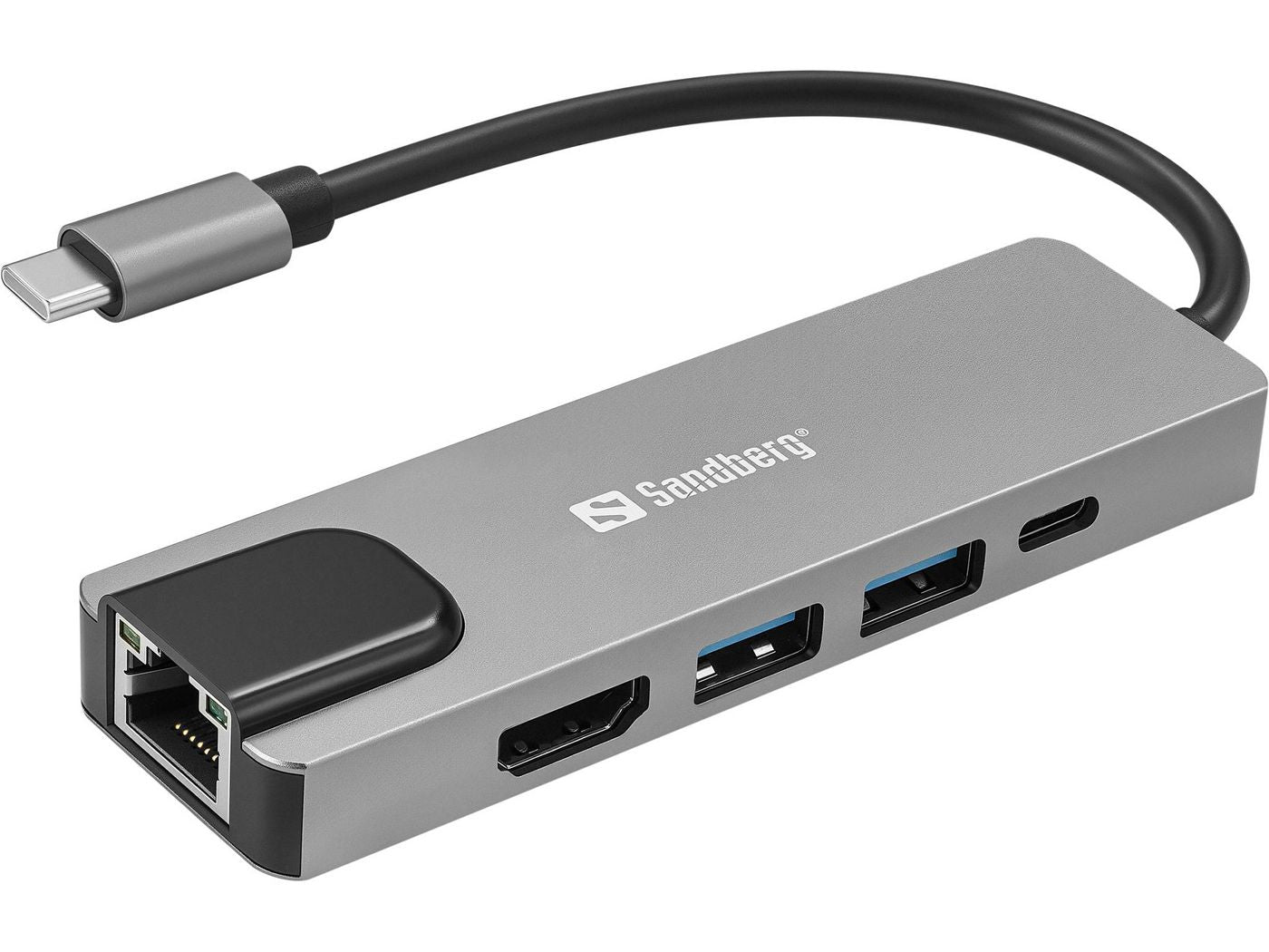 Sandberg 336-99 USB-C 5in1 Travel Dock Saver – 4K HDMI, 100W PD, Ethernet
