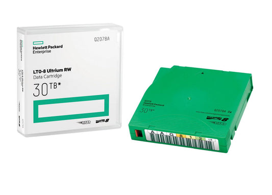 Hewlett Packard Enterprise Q2078A LTO-8 Ultrium 30TB RW Data Cartridge