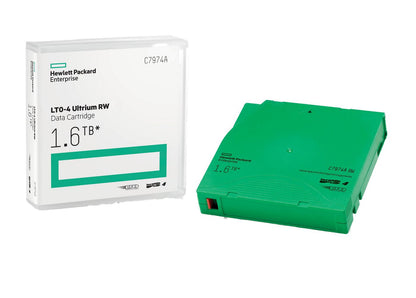 Hewlett Packard Enterprise C7974A Blank Data Tape 1.5TB LTO Ultrium Green