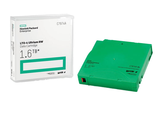 Hewlett Packard Enterprise C7974A Blank Data Tape 1.5TB LTO Ultrium Green