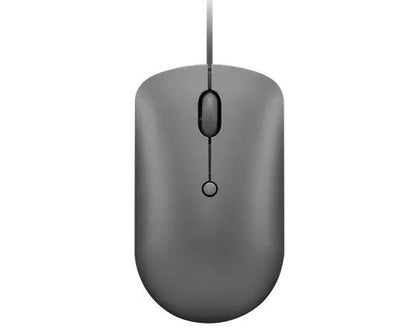Lenovo GY51D20876 USB-C Wired Compact Mouse – Optical, Grey, 2400 DPI