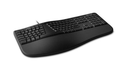Microsoft LXM-00005 Ergonomic Keyboard – USB Wired, AZERTY, Black