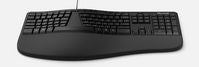 Microsoft LXM-00005 Ergonomic Keyboard – USB Wired, AZERTY, Black