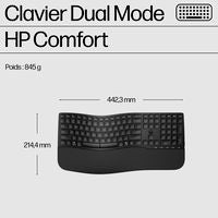 HP 8T6L6AA#ABZ Wireless Keyboard and Mouse Combo – Ergonomic, Dual-Mode