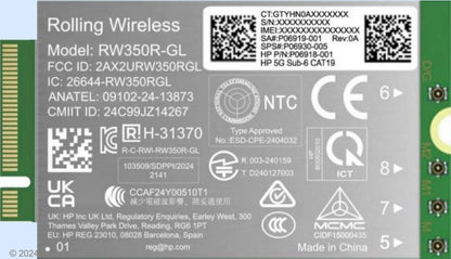 HP B8BD4AA 5G Sub-6 WWAN Card – Internal Wireless Connectivity