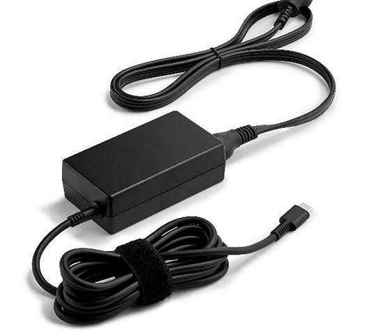 HP B92SVAA#ABB USB-C 65W Power Adapter for Laptops – AC-to-DC, Black