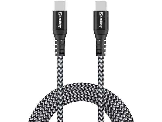 Sandberg 441-67 Survivor USB-C Cable 2M – 100W Kevlar Braided Fast Charge Durable Design
