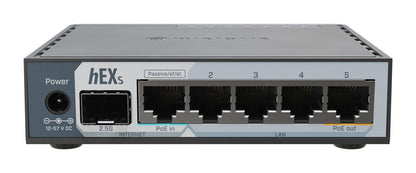 MikroTik E60IUGS hEX S Router – 5-Port Gigabit, SFP, PoE, 950MHz