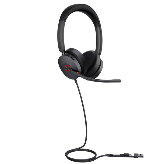 Yealink 1308151 UH48 Dual Teams USB-C/A Headset – ANC, Wired, Black
