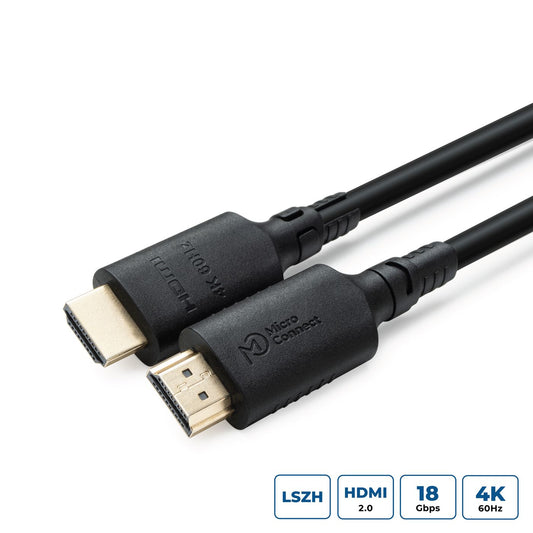 Microconnect HDMI Cable 1m – 4K HDMI 2.0 LSZH Gold Plated