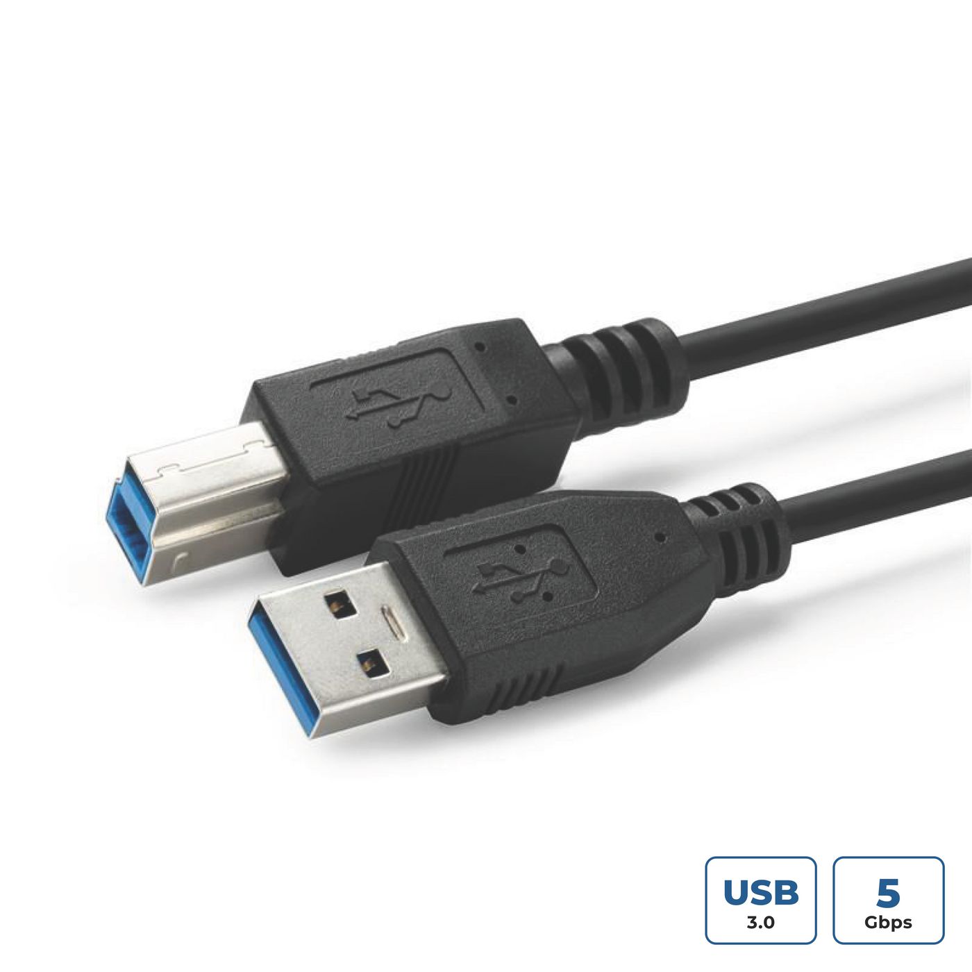 MicroConnect USB3.0AB05B USB 3.2 Gen 1 Cable 0.5m USB A to USB B Black