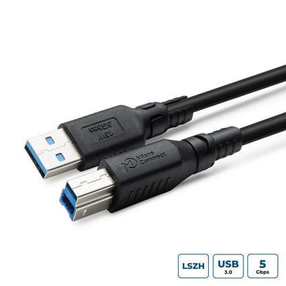 MicroConnect USB3.0AB1B-LSZH USB 3.2 A-B Gen 1 Cable 1m LSZH
