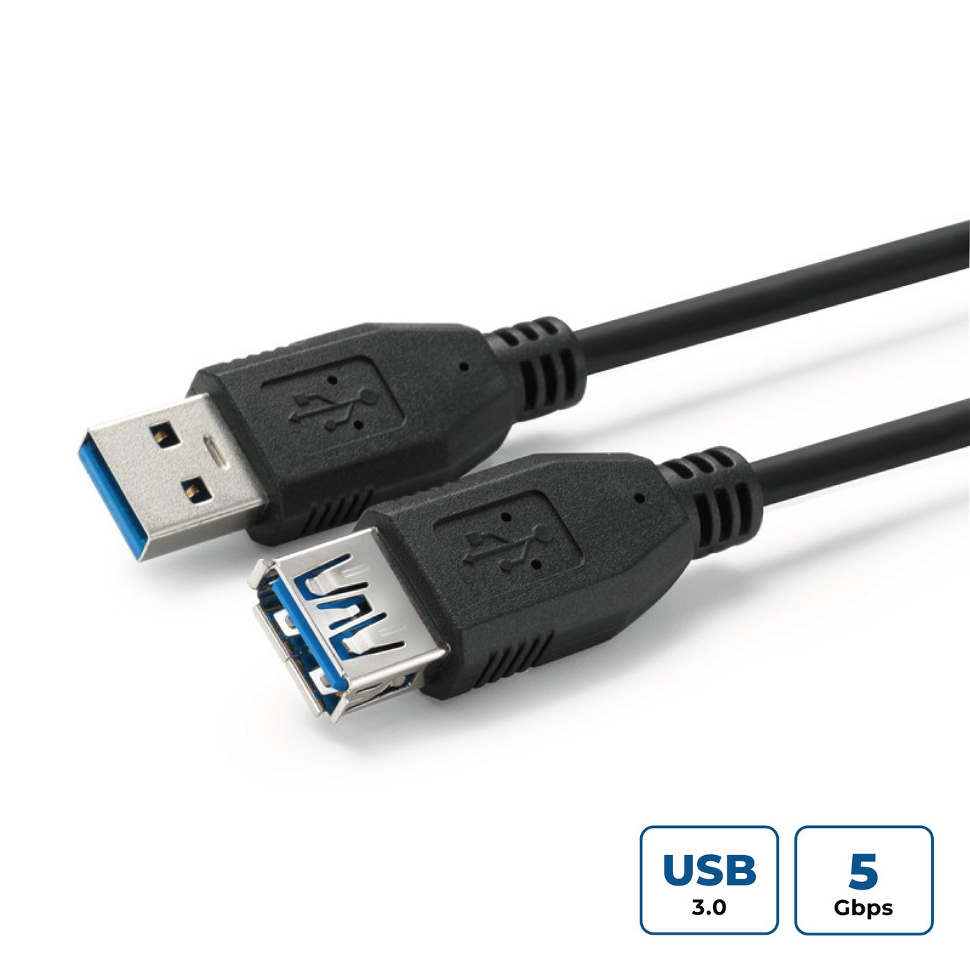 MicroConnect USB3.0AAF2B USB 3.2 Gen 1 Extension Cable 2m Black