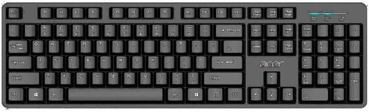 Acer GP.KBD11.04F Full-Size USB Wired Keyboard – Waterproof QWERTY Black